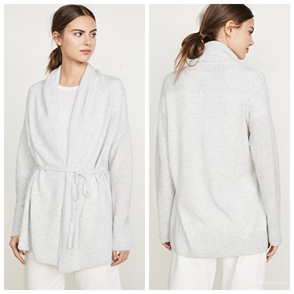 Vince Jackets & Blazers - Vince Wool & Cashmere Blend Drape Front Cardigan